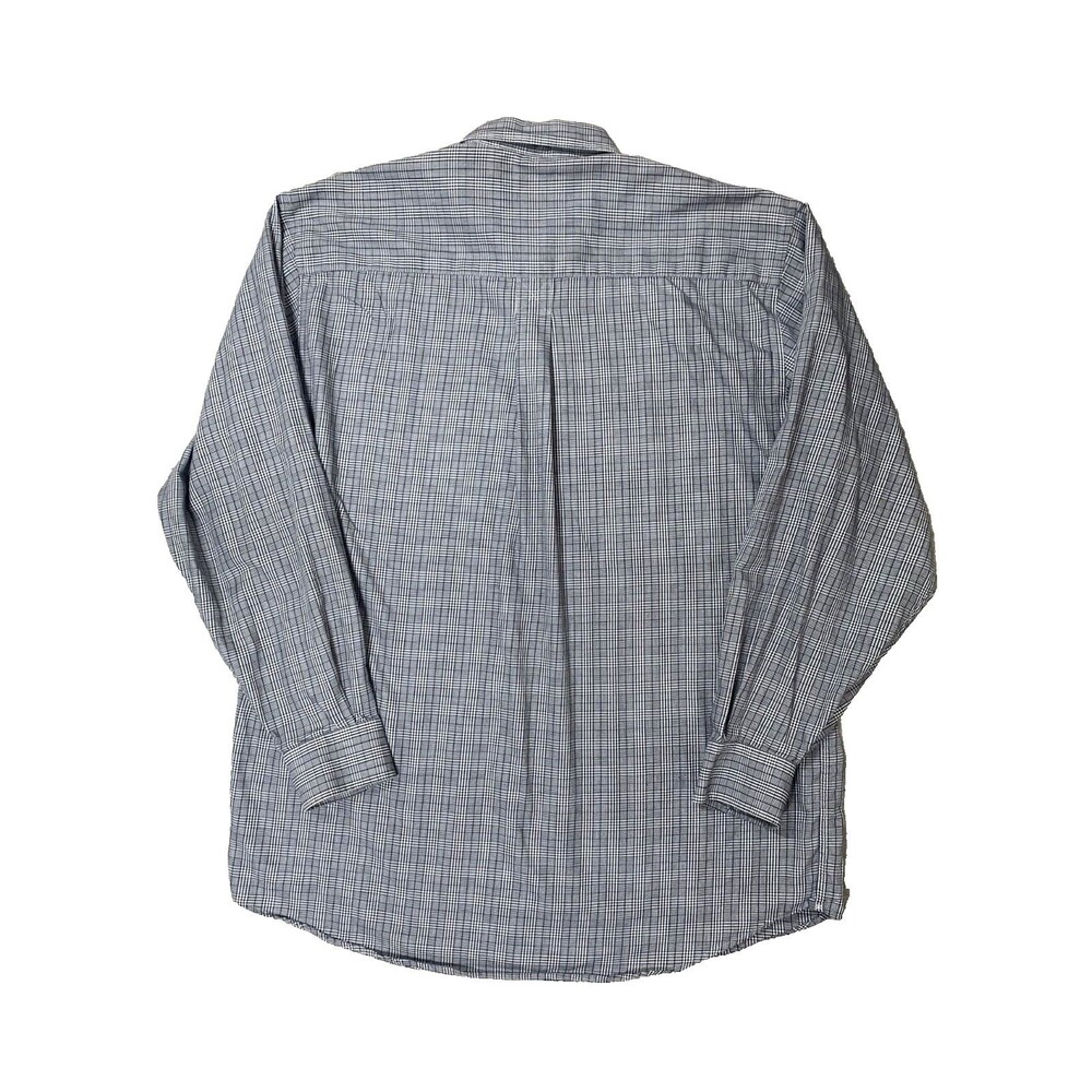 Cutter & Buck Cotton Shirt Mens XL Gray Glen Plaid Button-Up Long Sleeve - Picture 3 of 9